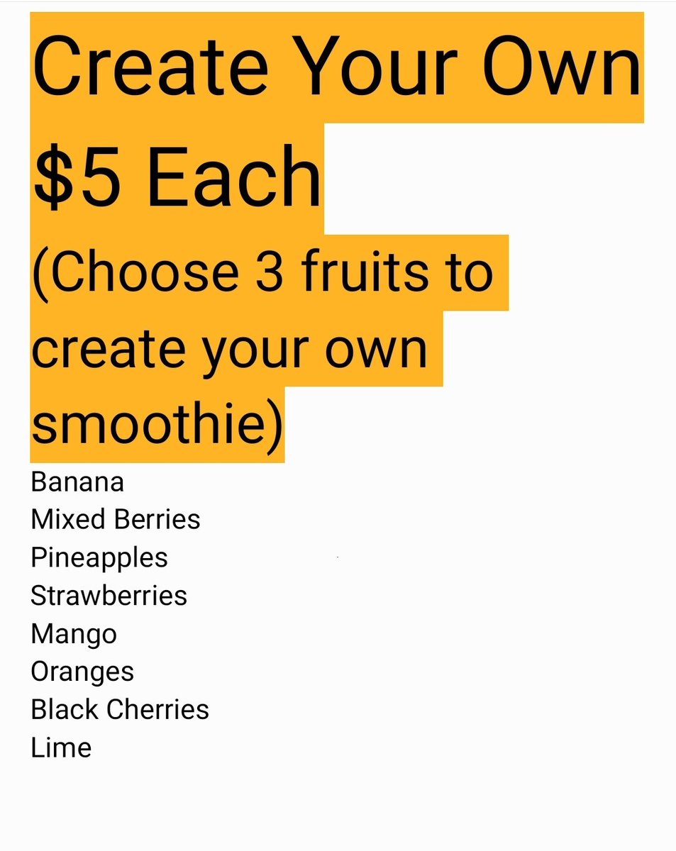smoothies513's tweet photo. Ladies and gentlemen‼️ We present to you our official menu and prices‼️🍹💯🔥

Check us out!!!! You won't regret it🤴🏾🍹💯🔥

DM us to place your order‼️‼️

#HealthyLiving💯🔥👌🏾🍹
#HealthyLifestyle💪🏾💪🏾💪🏾💪🏾 https://t.co/ZAogzoCHQf