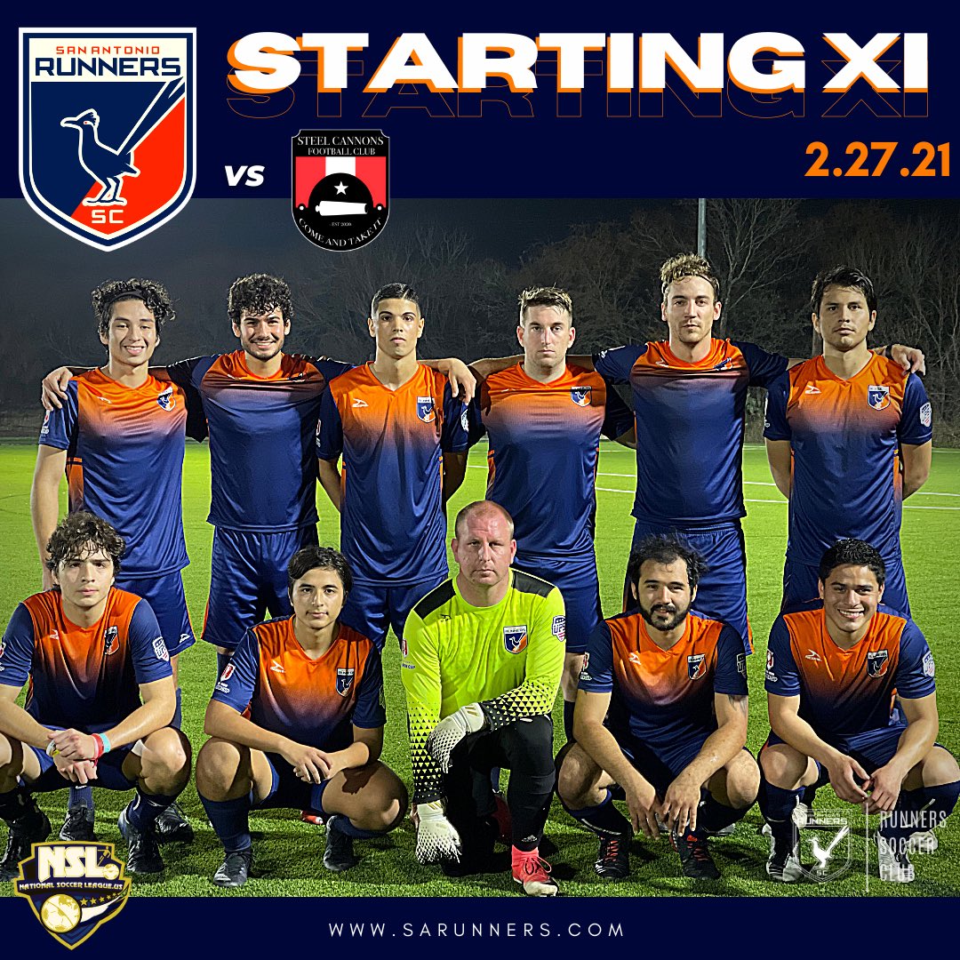 sarunnerssc's tweet photo. FULL TIME:

SAR 2 - 0 GSC

Alexander Millour 6’ Rodrigo Navarrate Assist
Frederick Kumassi 78’ Zachary Espitia Assist

#SARvGSC #nslsoccer #sarunnerssc #runners #semiprosoccer #sanantonio #soccercentral #texas #fastestfeetintown #sarunnersnsl https://t.co/nY31wh8A4p