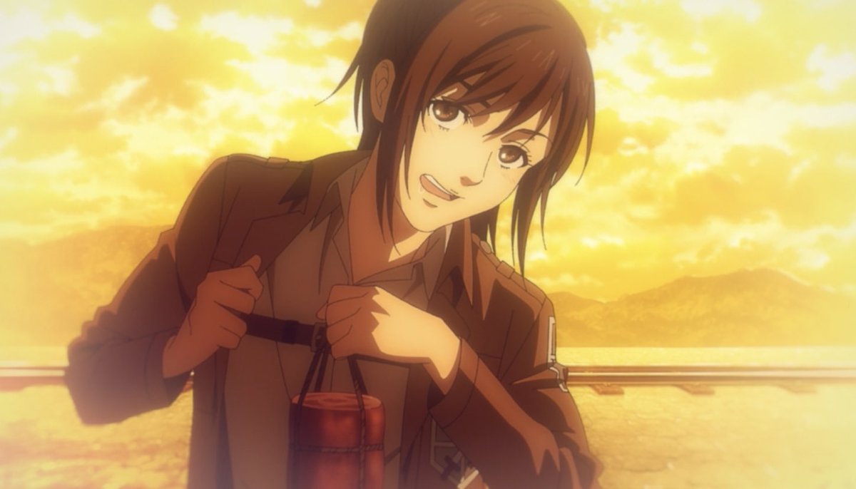 DanielFitzpat11's tweet photo. Let us all salute Sasha and thank her for all the great times. May she enjoy all the potatoes in the afterlife. 😢🥔 #AttackOnTitan #Toonami https://t.co/GcepeNZkkD