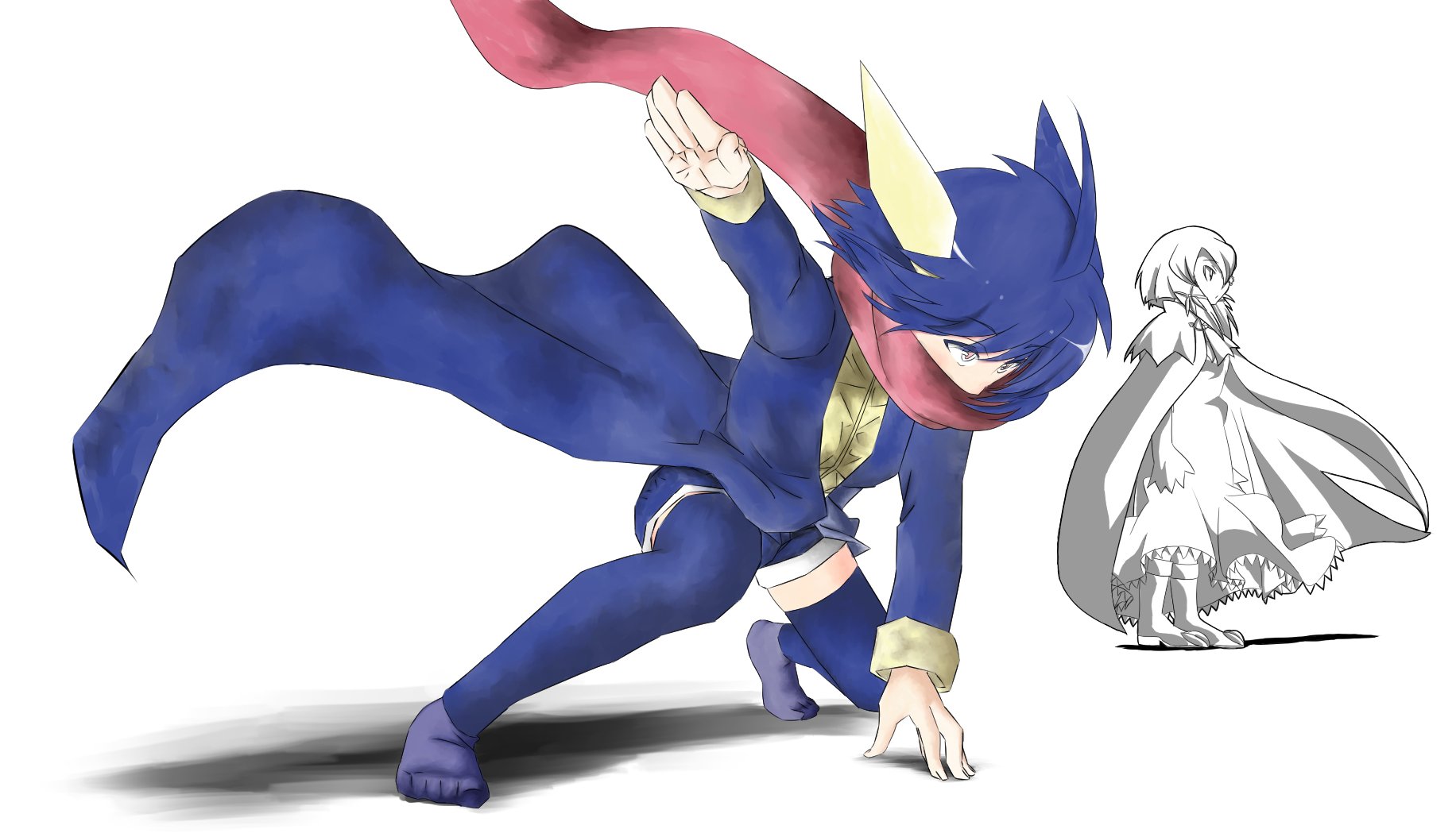 毎日ライン作画 ゲッコウガは擬人化してもかっこいい イラスト 漫画 ゲッコウガ ポケモン擬人化 イラスト好きな人と繋がりたい 絵描きさんと繋がりたい 漫画家志望さんと繋がりたい みんなで楽しむtwitter展覧会 絵描き人 T Co