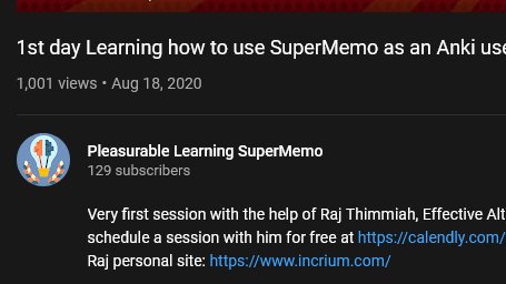 Milestone: A thousand views of @rajlego tutoring session introducing me to #IncrementalReading Positive reading: there is people interested around the world ! youtube.com/watch?v=xNCliL…  You can hire him at srstutoring.com