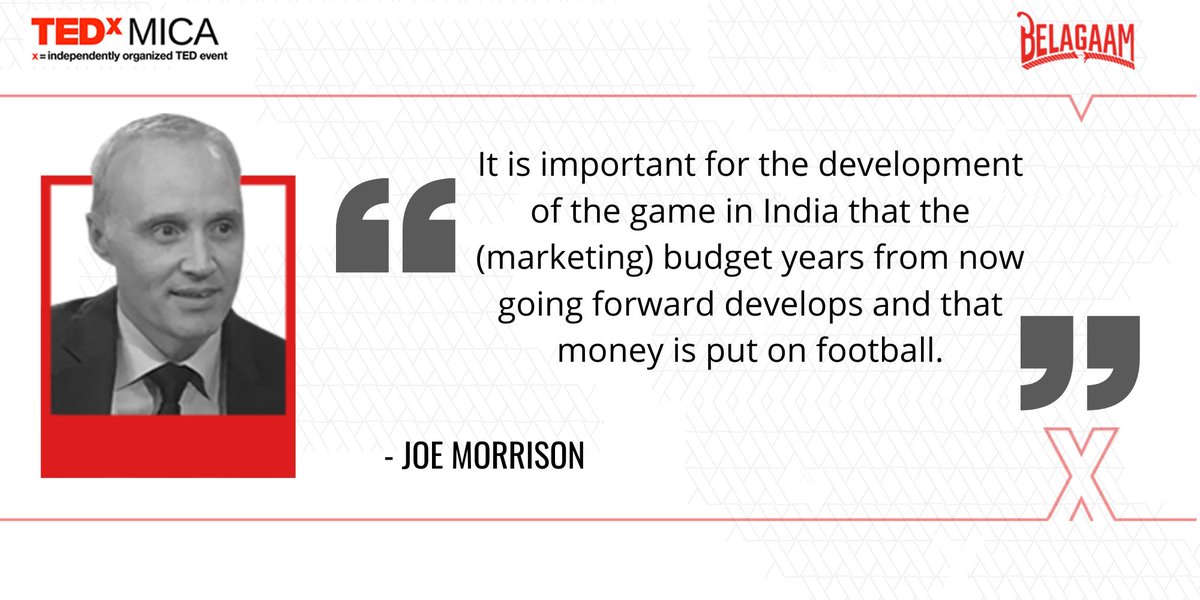Joe Morrison talks about football and how one needs to combine their passion for the game and business acumen to see the true development of the sport in India 
<a href="/joefooty/">Joe Morrison</a> #TEDxMICA2021 #Belagaam #BreakFree