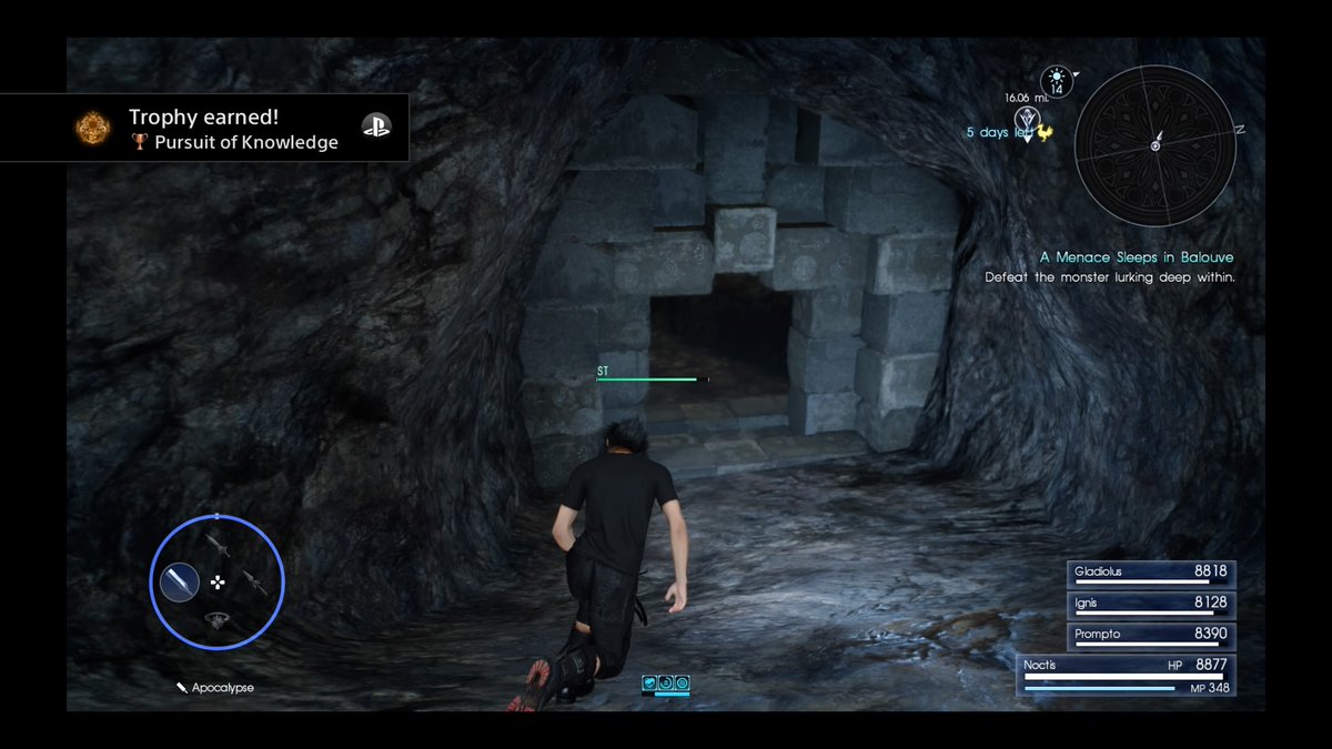 FINAL FANTASY XV
Pursuit of Knowledge (Bronze)
Filled 80% of the Datalog. #PS4share https://t.co/hNTeuRWeH2 https://t.co/YwLdlLCMR2