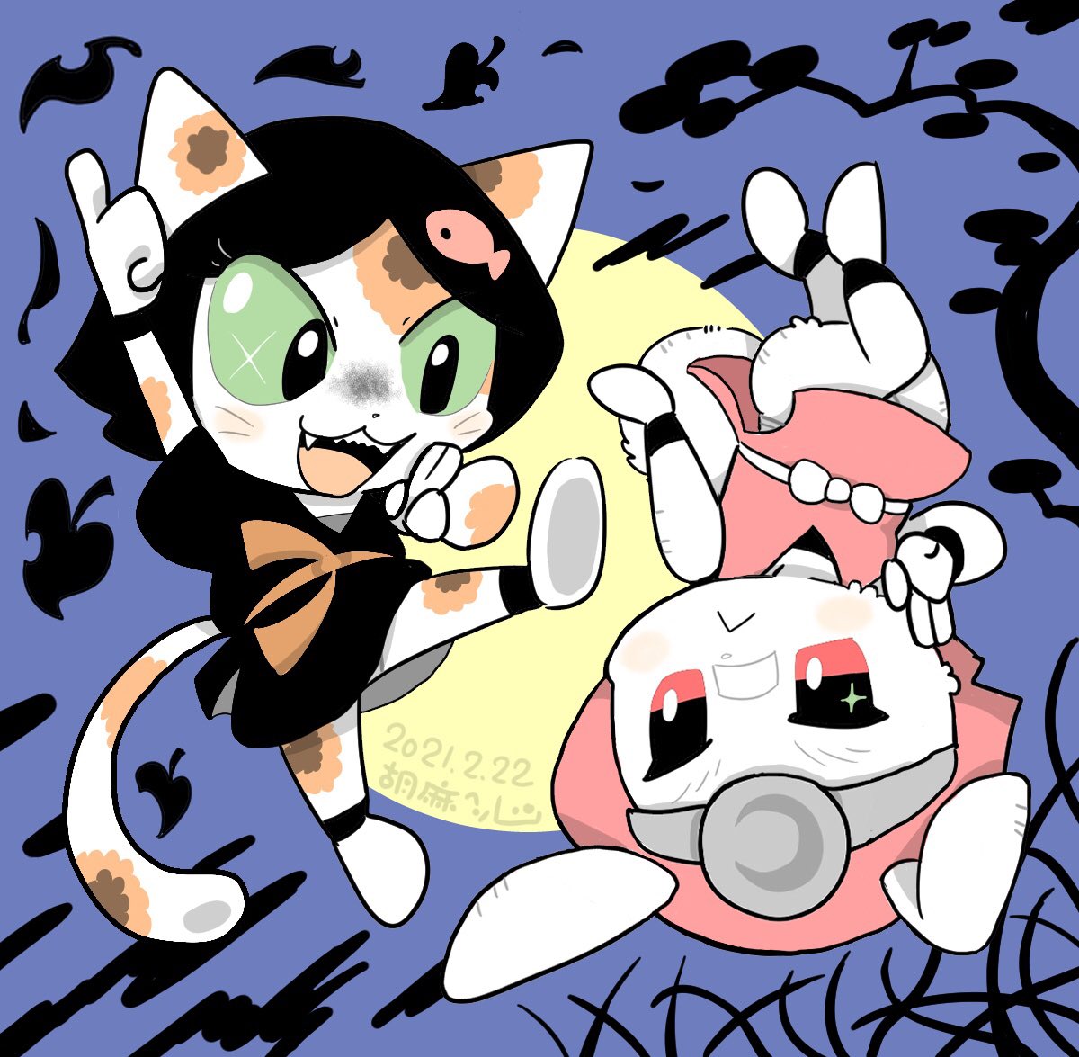 #今月描いた絵を晒そう

にゃんと!ねこづくし 