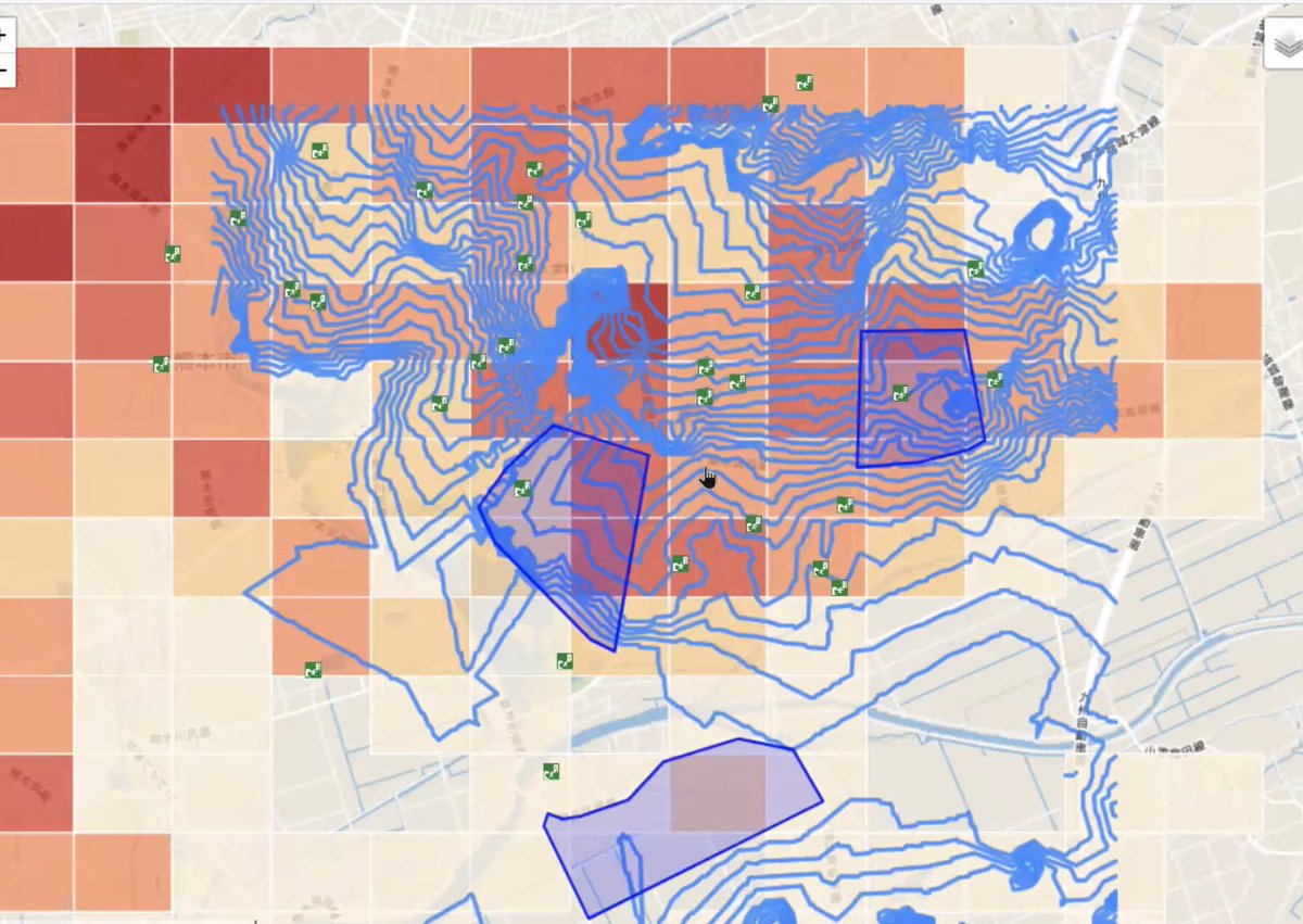 GeospatialP's tweet image. 【Geospatial Hacker&apos;s Program 2020 西日本技術者向け実践研修】CチームはLeafletを活用したようです。#ghp2020
