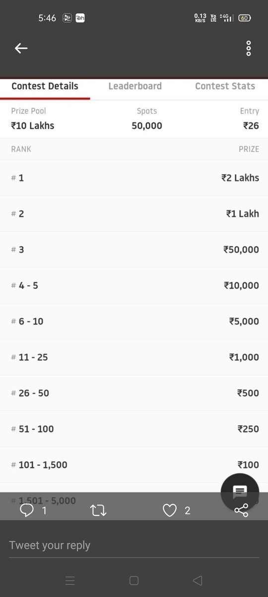 <a href="/Dream11/">Dream11</a>  please add this type Grand leagues in Football &amp; Cricket fantasy. Please bring back old grand leagues price distribution
<a href="/VishePrathamesh/">Pratham88</a> <a href="/Candy24162/">shivbhaktcandy</a> <a href="/arjunkumar318/">DIMAG SE ARJUN - Fantasycricketguy</a> <a href="/mayyuu007/">Boys MR</a> <a href="/Deep63308551/">Deep bavariya</a> <a href="/Haiwaaaan/">Haiwaaaan</a> <a href="/JimmyParmar16/">Jimmy Parmar</a> <a href="/GayleStromsss/">Gayle Stormsss</a> <a href="/ganesh_G30/">Ganesh Gawade</a> @Kartikvyas007