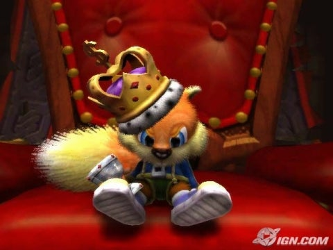 YouCanCallMeXoe's tweet photo. I've been watching #Conker LP's the last few days and man... I hate how #LiveandReloaded looks compared to #BadFurDay. https://t.co/GbXm4jaJrq