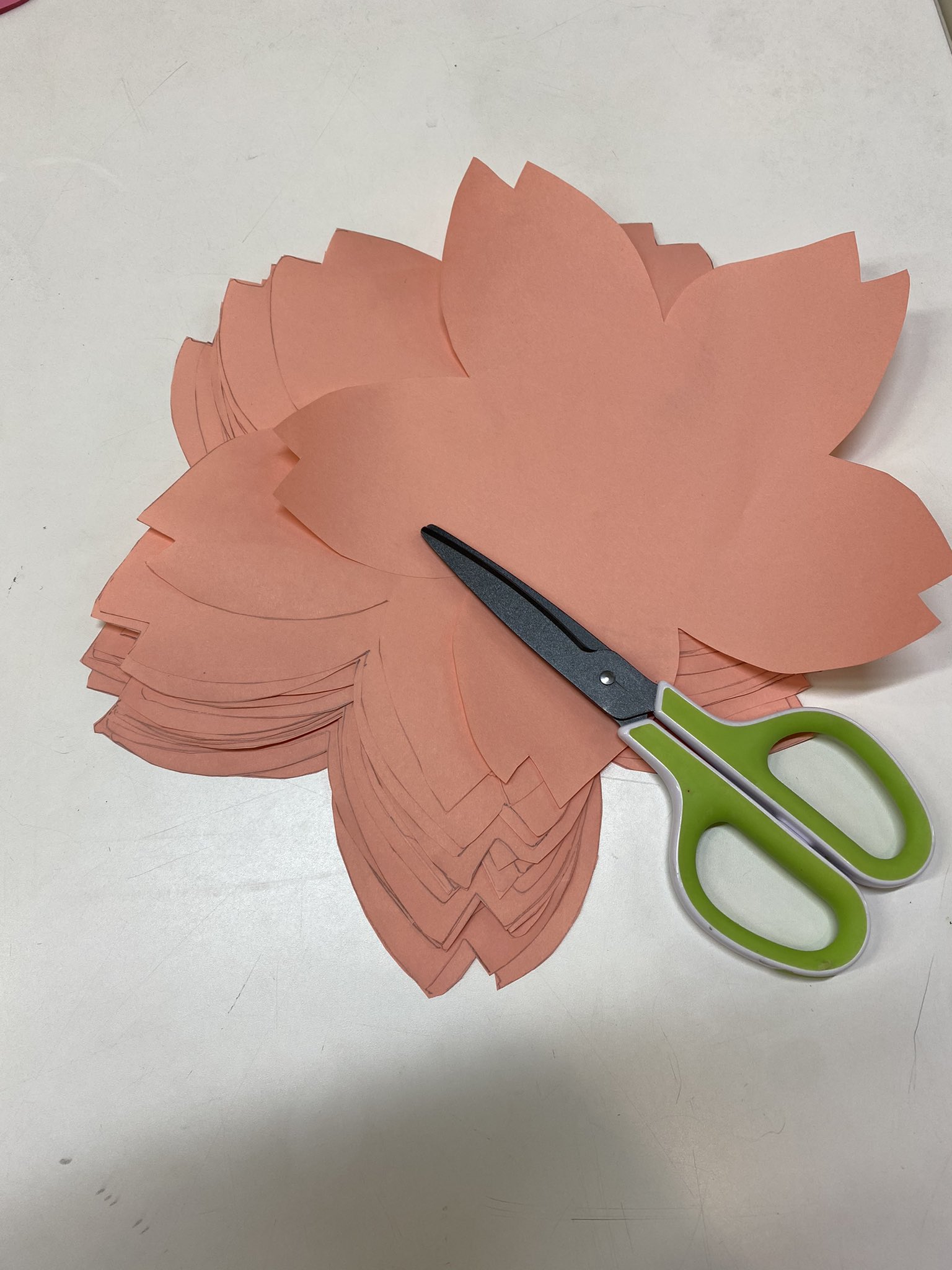 からふらっと 広報 Pa Twitter こんにちは 今日は昭和記念公園で開催する 桜コンシェルジェ展 サクラサク伝言板 で使用する桜の形のメッセージカードを切り抜きました いつかまた 以前のようにみんなで桜を楽しめる世界に戻ったらいいなぁと思いますね T