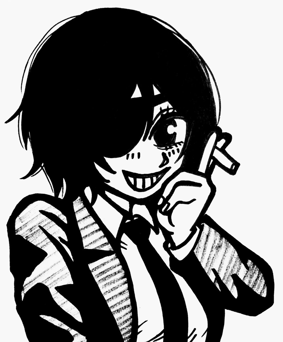 毎日チェンソーマン
#今月描いた絵を晒そう 