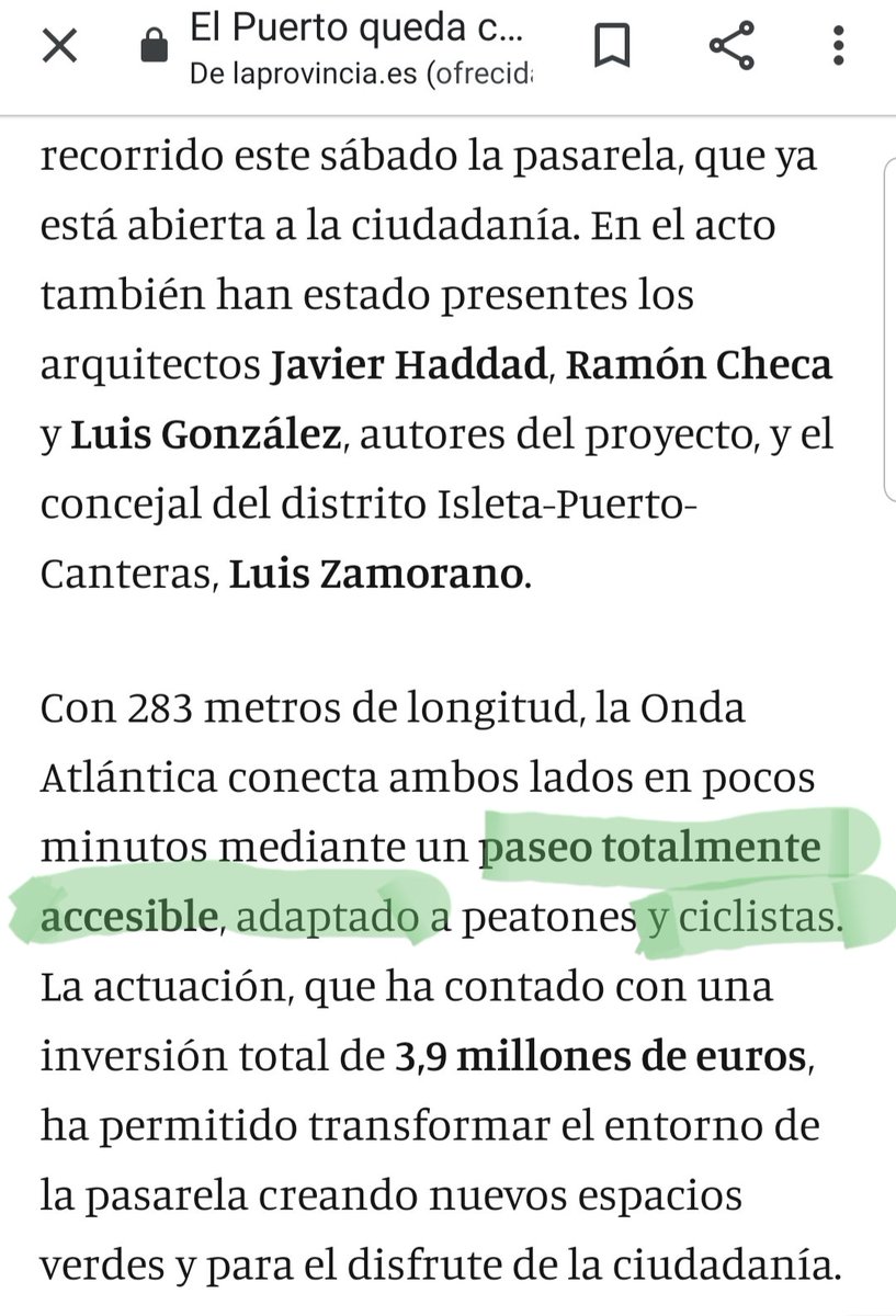 ProtestaLPGC's tweet photo. Se hartaron de decir que la Pasarela #aNingunaParte estaría adaptada para bicicletas pero no vemos adaptación ninguna!
Si hay mucha gente, será un caos y un peligro; debe marcarse el Carril bici!

Menos mal que, tras la novelería, nadie transitará por allí pq nadie va al Acuario! https://t.co/mrFt35tMwd