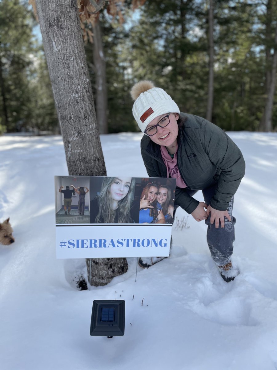 Sierra is still working hard. Therapies,fitness training and now a weekly “Love your Brain” support group, founded by Olympic snowboarder Kevin Pearce. Also, with a local WISE youth group on domestic violence. Thank you for continued prayers. #GodIsGood #SierraStrong 
🙏🏻🌈💪🏻❤️🧡