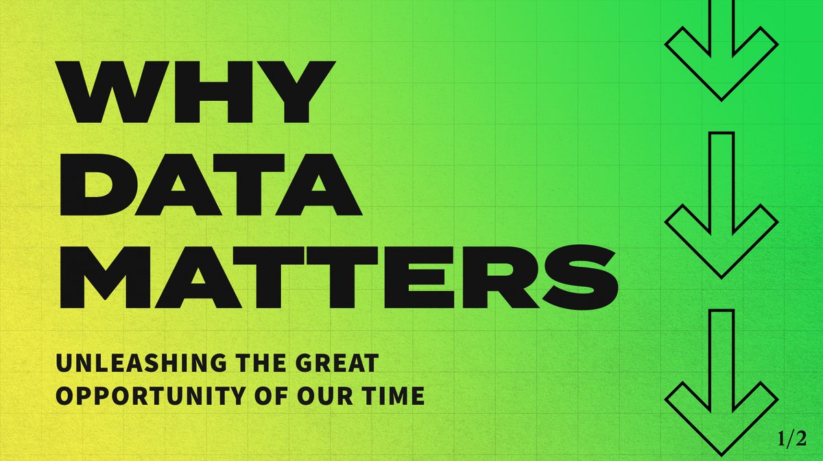 I want to set a bold new approach: one that no longer sees data as a threat, but as the great opportunity of our time.