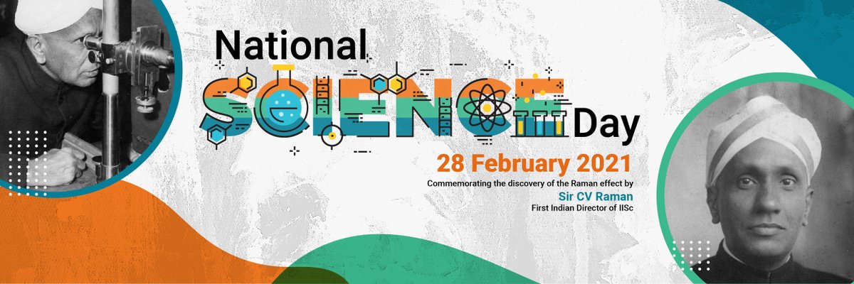 #NationalScienceDay commemorates the discovery of the Raman effect by Sir CV Raman. The Nobel Laureate was the first Indian Director of IISc.
