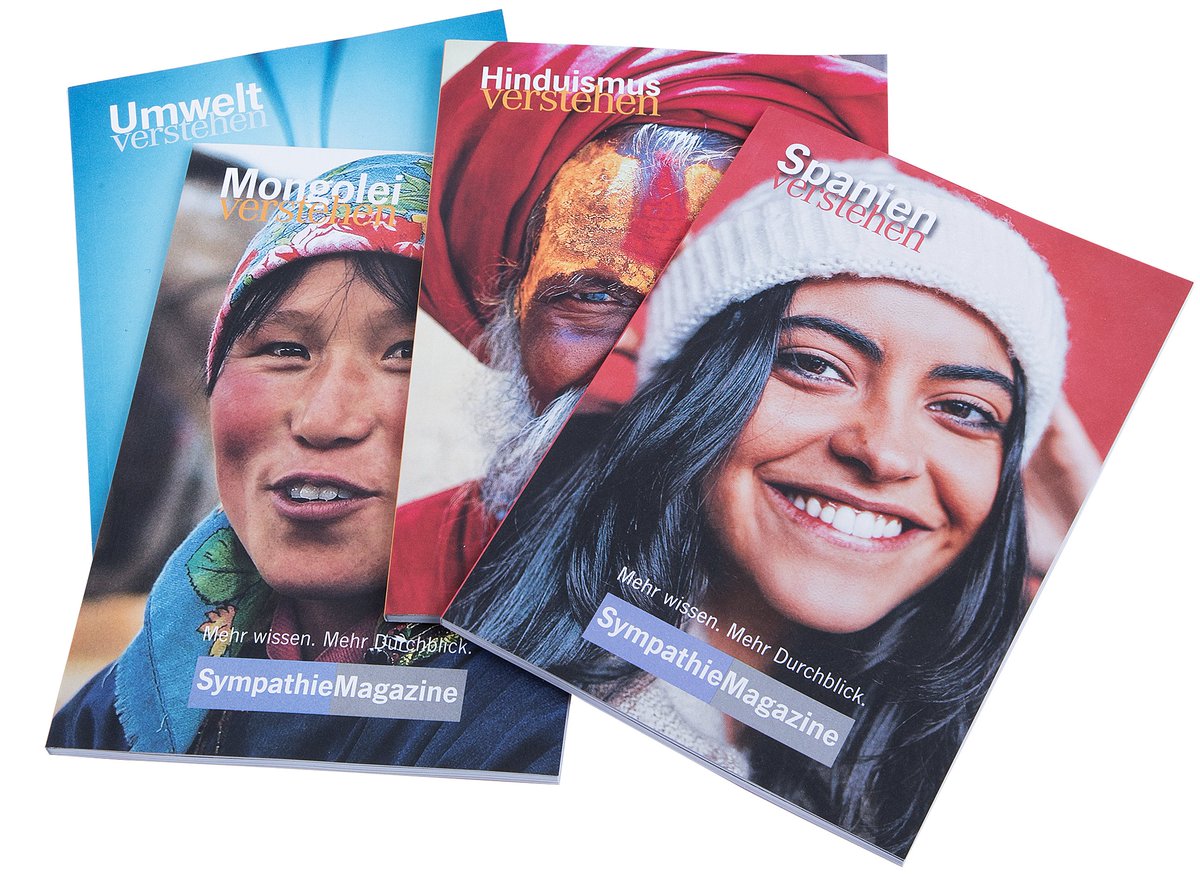 Informationen über politische, ökonomische, soziale und kulturelle Besonderheiten der einzelnen Länder ermöglichen eine differenzierte Wahrnehmung, erklären globale Zusammenhänge, fördern das gegenseitige Verständnis und versuchen Vorurteile abzubauen. 
sympathiemagazin.de