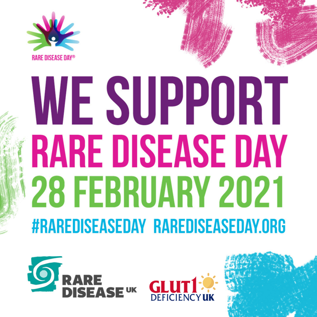 on <a href="/rarediseaseday/">Rare Disease Day</a> we are proud to announce the launch of a new parent led charity to support Glut1 Deficiency Syndrome.  The number of people with Gluts1DS worldwide is in the hundreds with around a hundred diagnosed in the UK and Ireland. #RareDiseaseDay2021