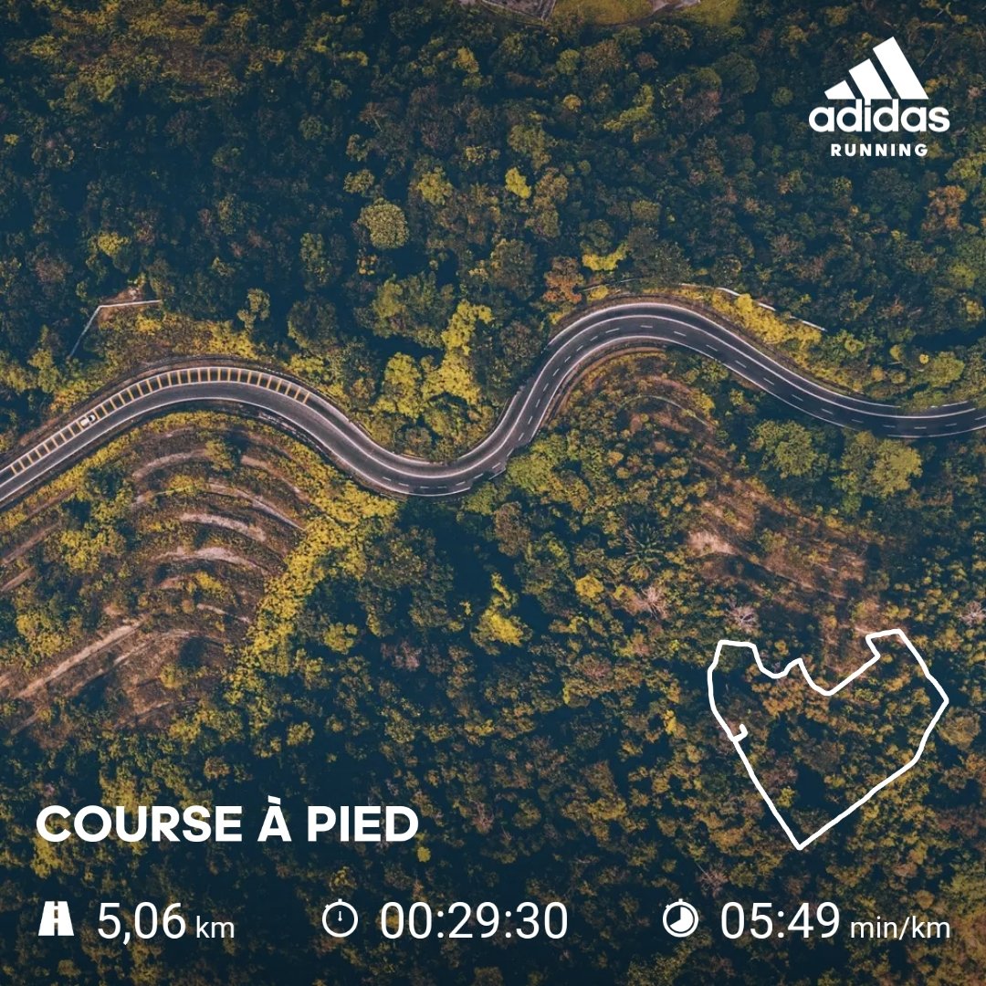 3ème footing de la semaine, les derniers kms en fractionné 👍