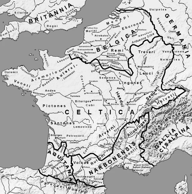 「ベルギー」という国名の由来は、かつてベルギーの地にあったベルガエ族からきている。カエサル率いるローマ軍との戦争で激しく抵抗したものの、ローマの属州となり、後にローマのガリア・ベルギカ属州となった。 
