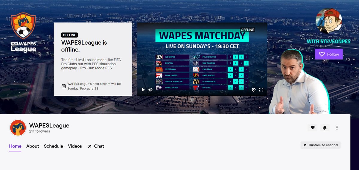 WapesLeague's tweet photo. Good morning everyone,
Have a nice PES day🥰

Tonight 19:30 CET on our Twitch channel : https://t.co/QeOChizYYu

We have prepared something new you will like🔥 https://t.co/I80KzfVPej