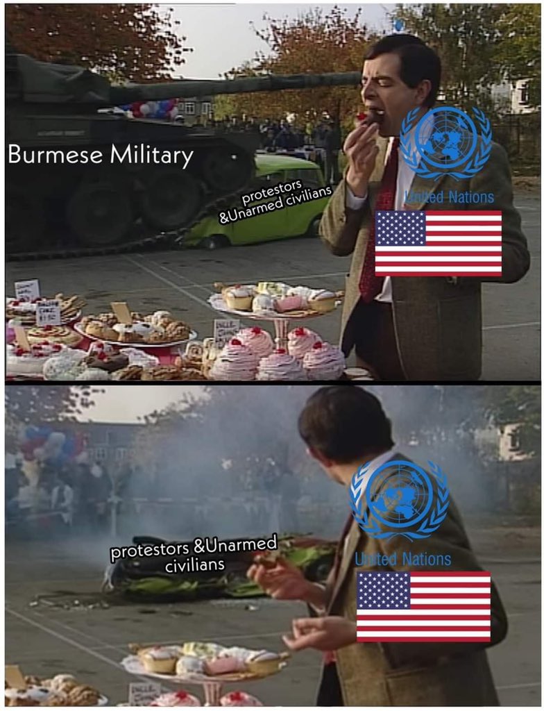 How many dead bodies does "UN" need to take action?