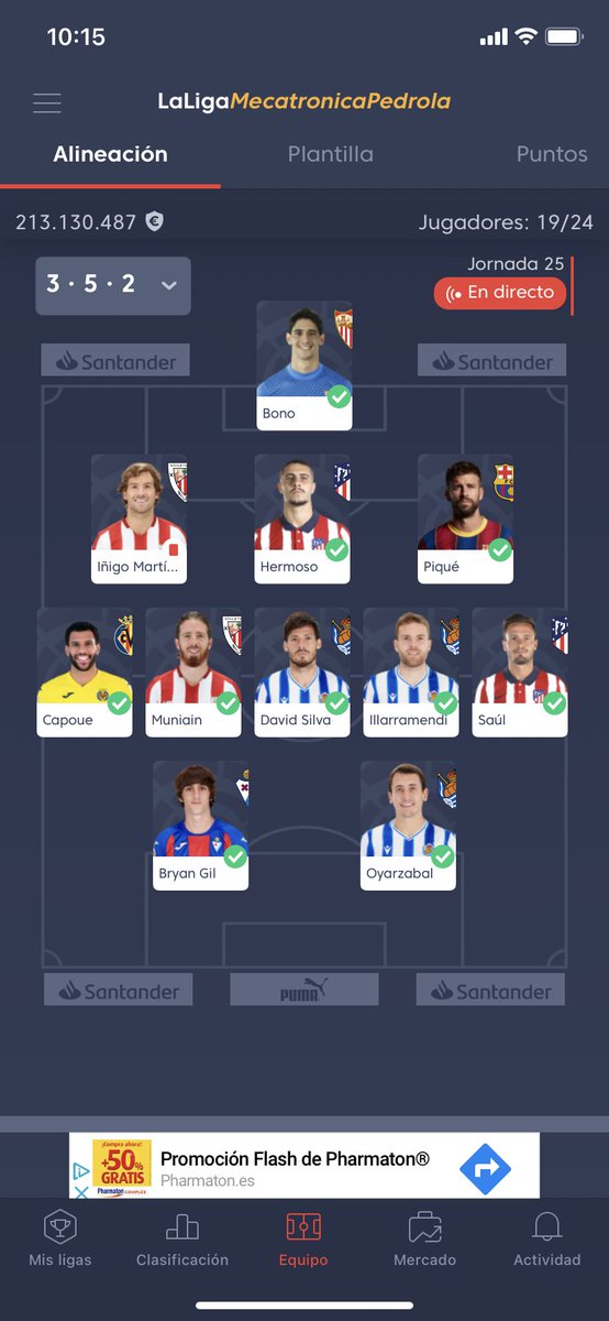 FusteDiego's tweet photo. @JornadaPerfecta  vendo a oyarzabal o algo para intentar meter clausulazo a diego carlos (50M) o que mejoro antes que nada?? La delantera? https://t.co/Ql4KnXodEI