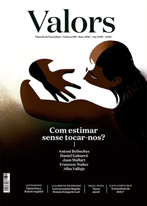 Podem estimar sense tocar-nos? @BolinchesIPAB, <a href="/DanielGabarro/">Daniel Gabarró</a>, Joan Mallart, <a href="/fmosteo/">Francesc Núñez Mosteo</a> i Alba Vallejo ens ajuden a reflexionar sobre aquest tema a la <a href="/revistavalors/">Revista Valors. Filosofia de l'actualitat.</a> del mes de març valors.org/subscripcions/
