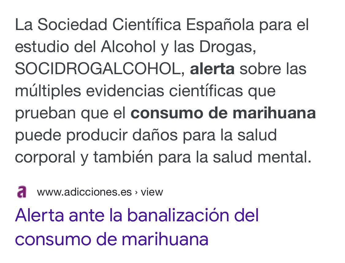 Alerta ante la banalizacion del consumo de cannabis