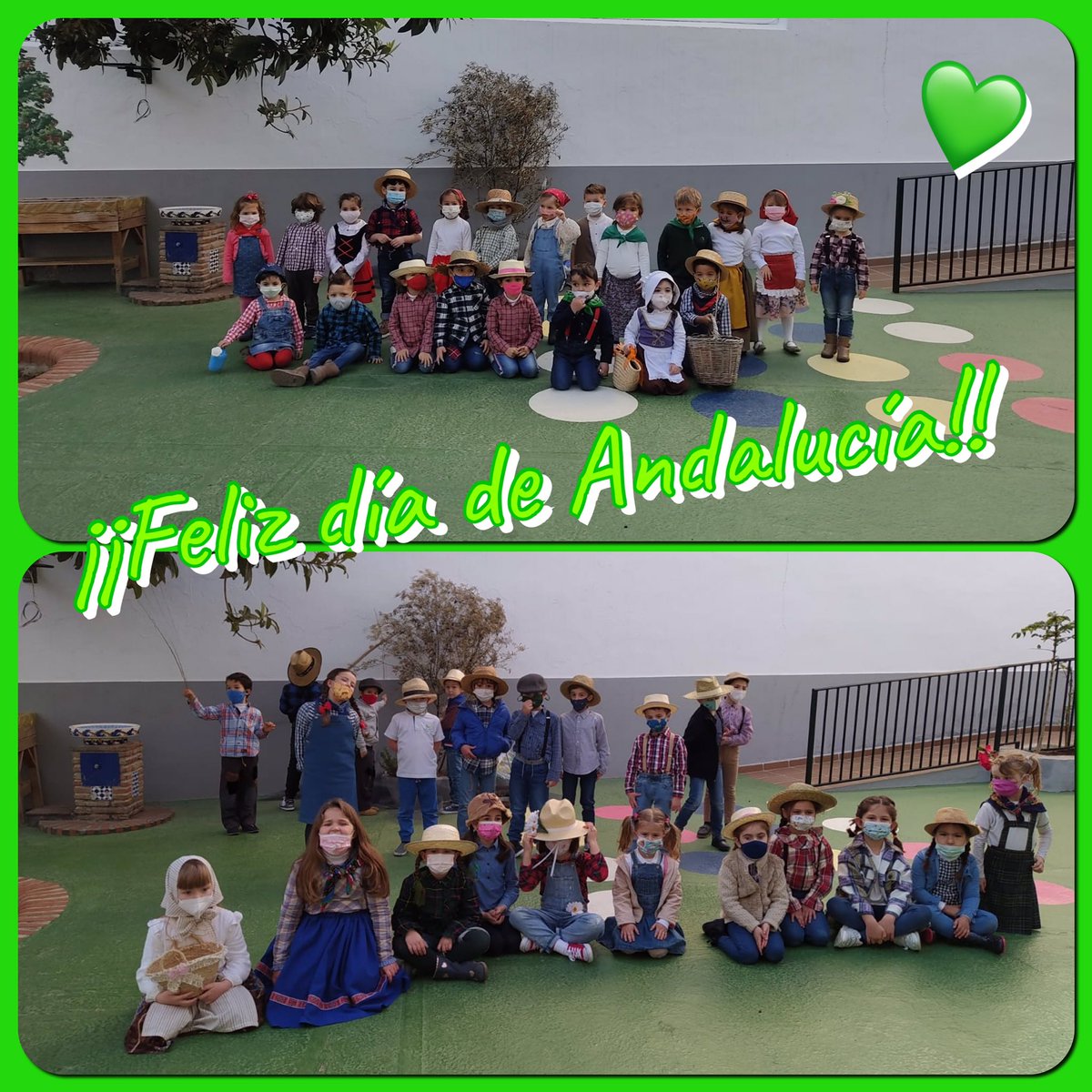 Feliz Día de Andalucía ! 💚🤍💚

#OrgullosamenteAndaluces #28Febrero 

#ColegiosDiocesanos #DeCorazón #TeAcompañamos 💚