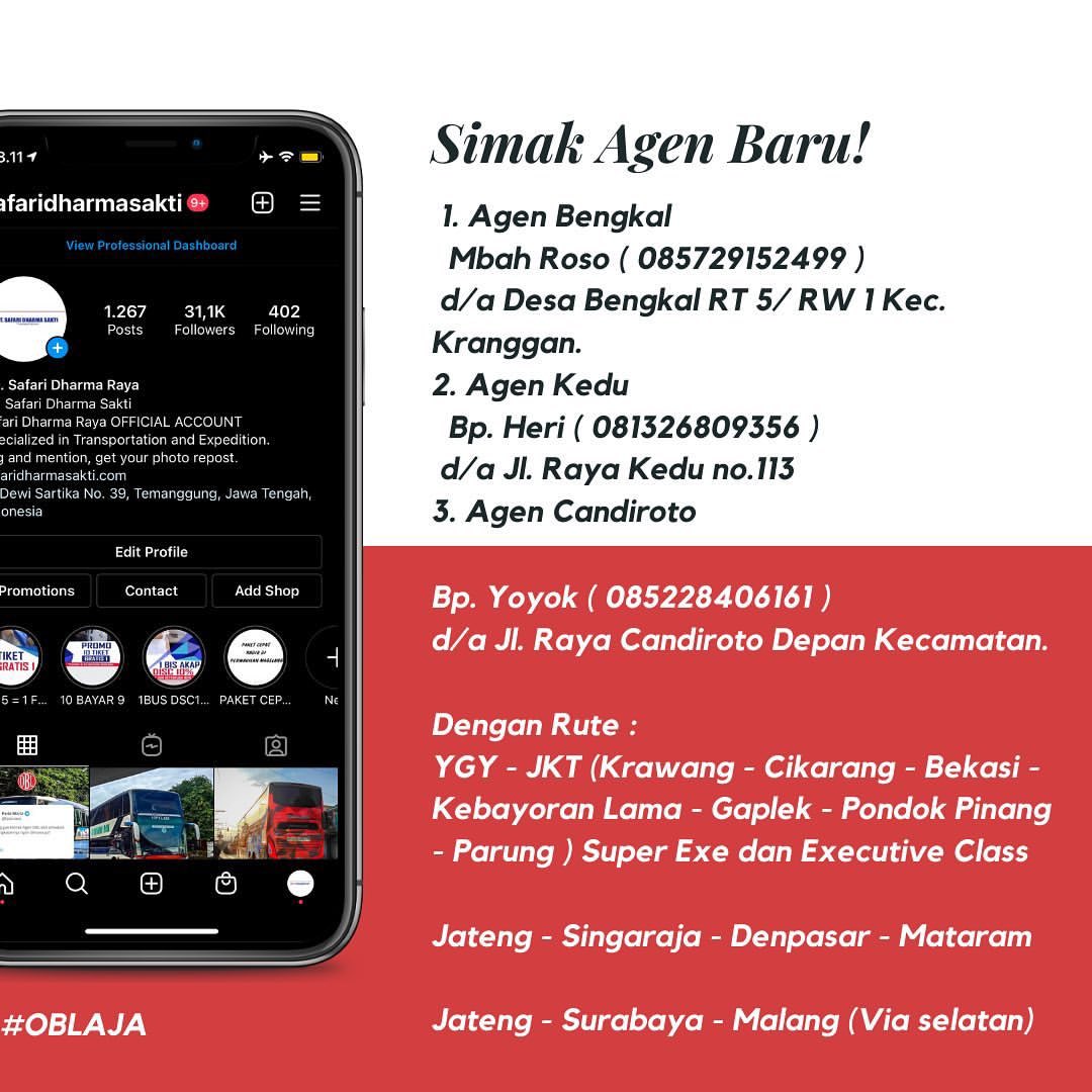 Berikut Agen Baru dibawah ini, melayani pemesanan tiket tujuan Jakarta, Jawa Timur, Bali, Lombok, Sumbawa, Bima.