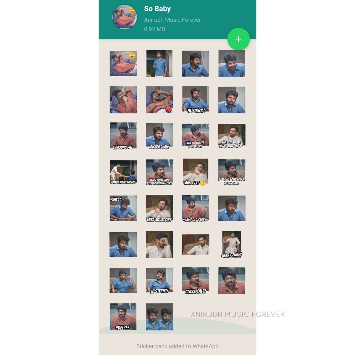 AnirudhMusicFvr's tweet photo. #SoBaby Announcement Complete Sticker Collection! (Includes 60) 🤩

Make your Conversations Interesting with these Customized Stickers! 🥳

Comment down for drive link! 👇

#Doctor #DOCTORfromMarch26

@anirudhofficial @Siva_Kartikeyan @Nelsondilpkumar https://t.co/koOCs3QMdI