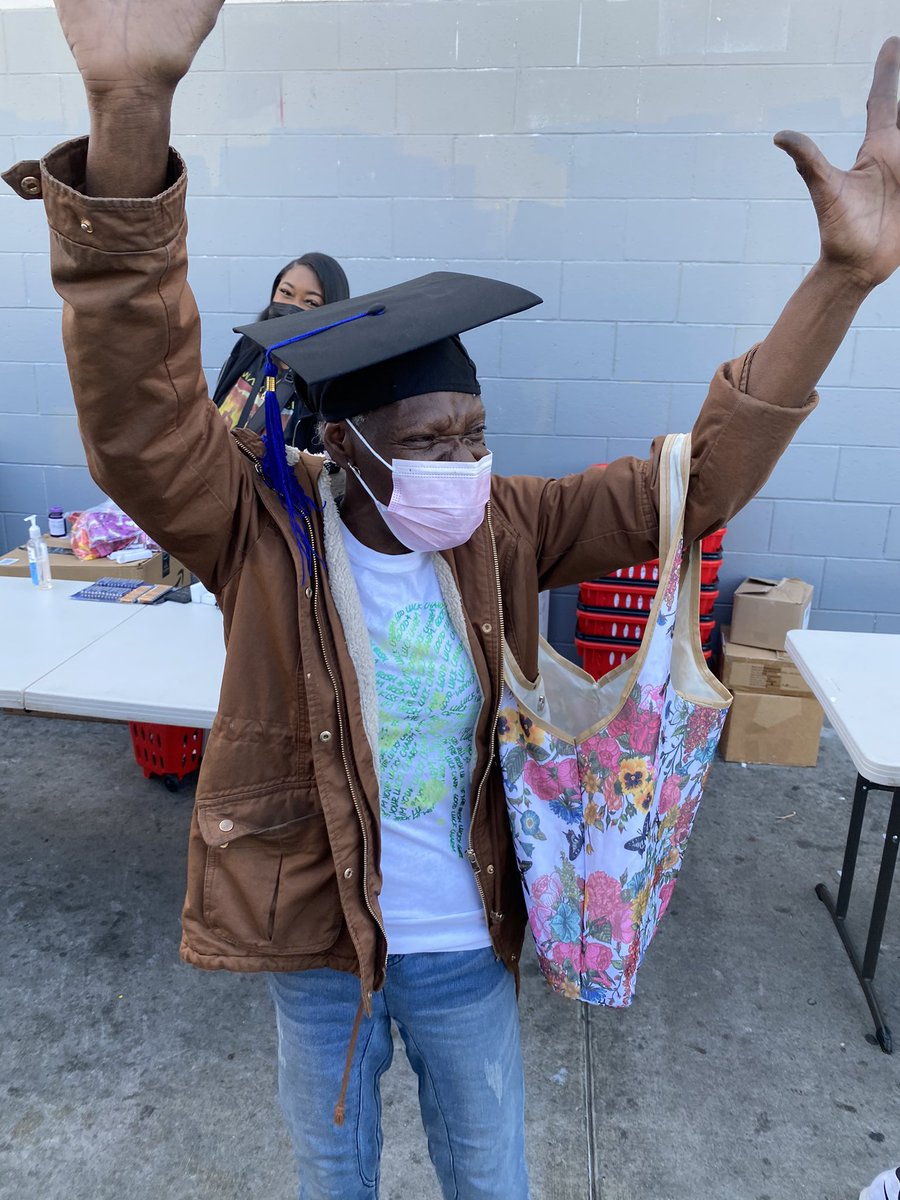 Queen wanted to show us she graduated from city college...she’s been sleeping in a cardboard box for 14yrs she said.