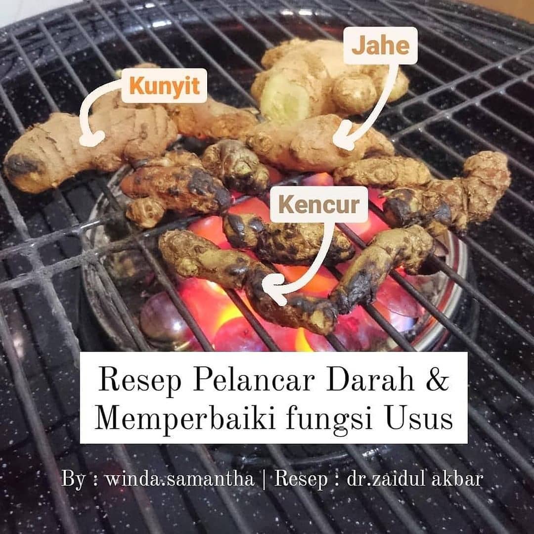 resep_JSR's tweet photo. minum Ramuan ini :
1. Tubuh akan hangat
2. Darah lancar
3. BAB Lancar
4. Lemak tubuh perlahan raib

Cara :
• Jahe, Kunyit, Kencur
• Semua bahan di bakar/panggang
• Abis itu digeprek &amp; dimasak sebentar, kasih gula aren + kapulaga sama sedikit kayu manis https://t.co/77I7TRjd9j
