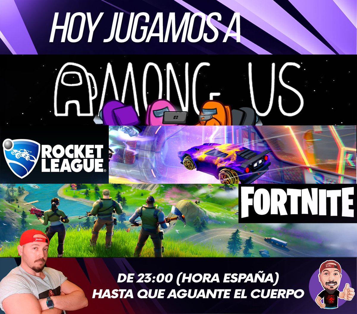 pernogames's tweet photo. Que pasa culebras!! Hoy tenemos un gran directo de Among us, Rocket League y Fortnite y mientras estemos dándole haremos un parón para sortear la PS4 después del gran sorteo que llevamos en Febrero. ¿Quién será el ganador?
#amongus #rocketleague #fortnite #sorteo #sorteops4 https://t.co/ExIKUakZUo