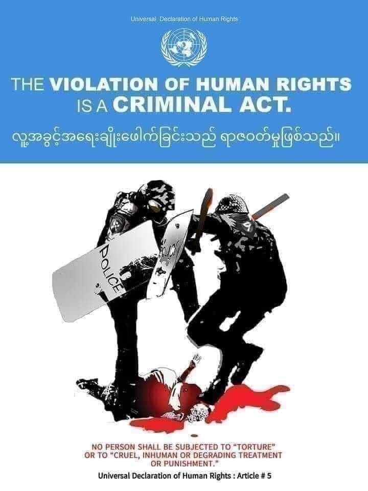 MgSan14's tweet photo. As a citizen of Myanmar, I announce Myanmar Police Force and Myanmar Military as terrorist Organization. 

#MilkTeaAlliance 
#RejectTheMilitaryCoupMyanmar 
#whatshappeningnowinmyanmar
#policebrutalities 
#Feb28Coup https://t.co/BWETNhlLH0