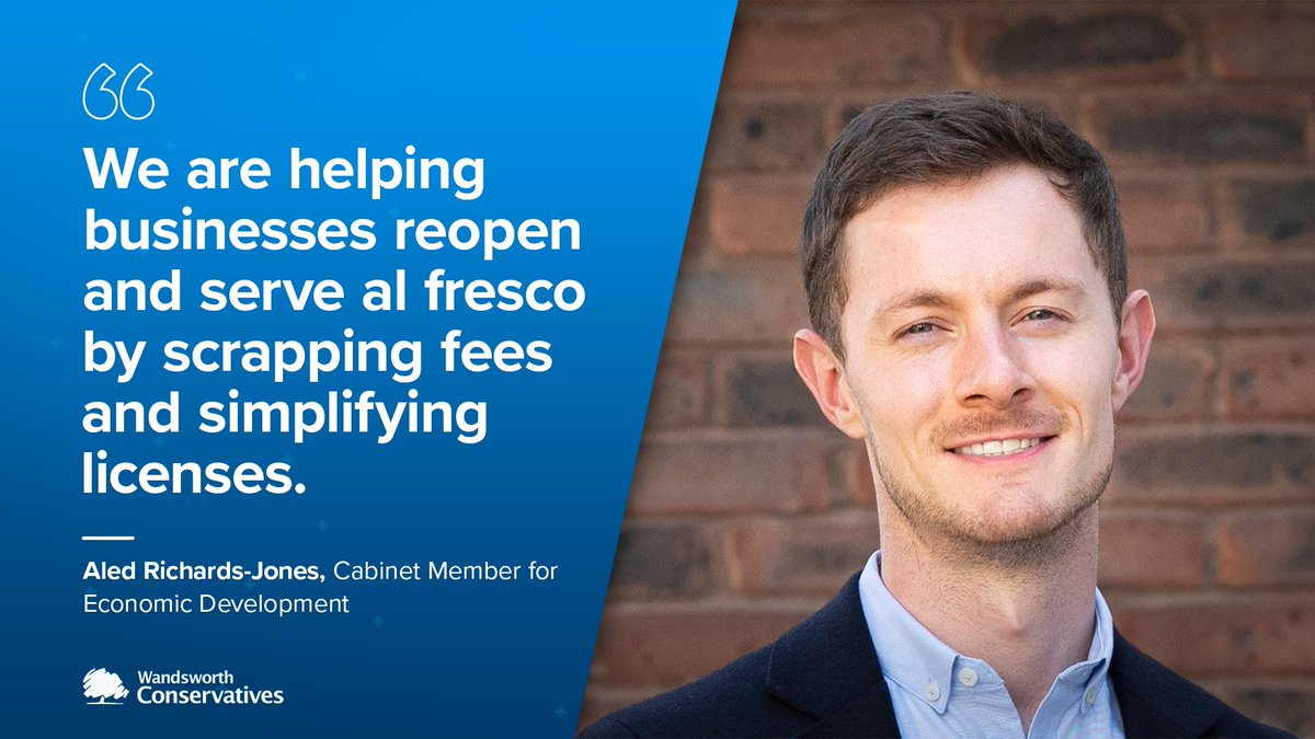 wandsworth's tweet image. We're covering the bill for outdoor table fees this summer. 

Helping businesses kick-start their plans for welcoming customers back. 

Read more 👉 wandsworth.gov.uk/news/news-febr…