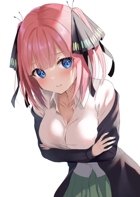 #今月描いた絵を晒そう

オリキャラちゃんと二乃〜! 