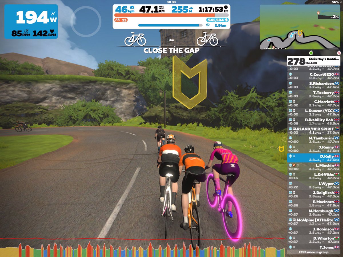 Great virtual ride today on the ‘Chris Hoy's Doddie Aid Social 50km’. Managed to ride the final 10k with <a href="/louiseminchin/">Louise Minchin</a> and <a href="/JasonKenny107/">Jason Kenny</a>. Good effort to all those taking part.  RIDE ON