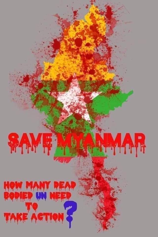 Please help us!
#Feb28Coup
#HowManyDeadBodyNeedForUNtoTakeAction