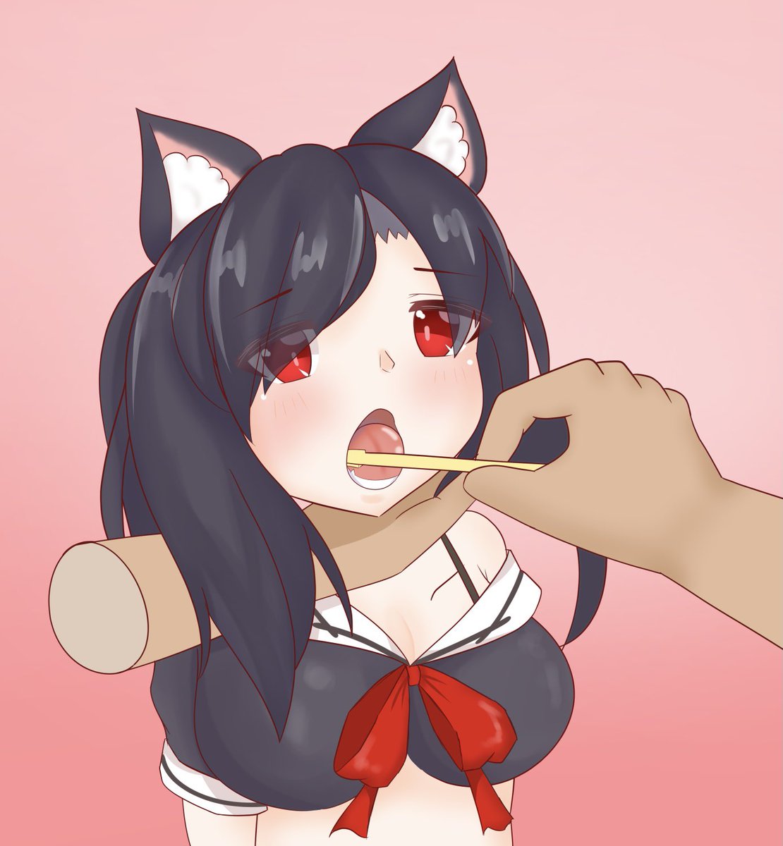 アズレン はみがきのしあげは指揮官にしてもらう時雨ちゃ アズールレーン あかとき のイラスト