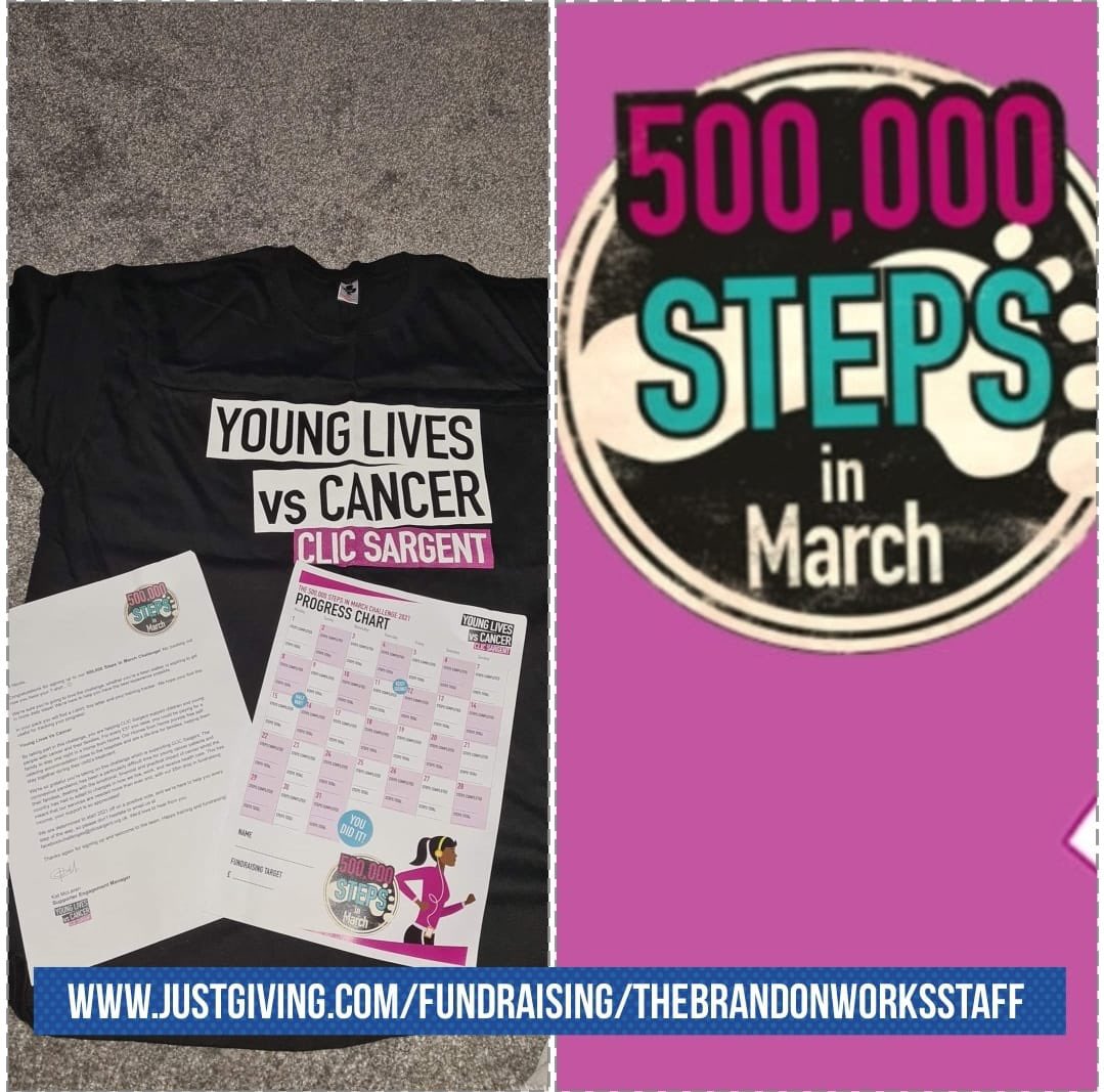 Let’s do this for an amazing charity! We would be so grateful if you could donate what you can 🥰 #500000steps #CLICsargent #younglives #teamworkmakesthedreamwork justgiving.com/fundraising/th…
