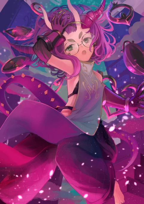 #今月描いた絵を晒そう 
めっちゃパズドラ描いた 