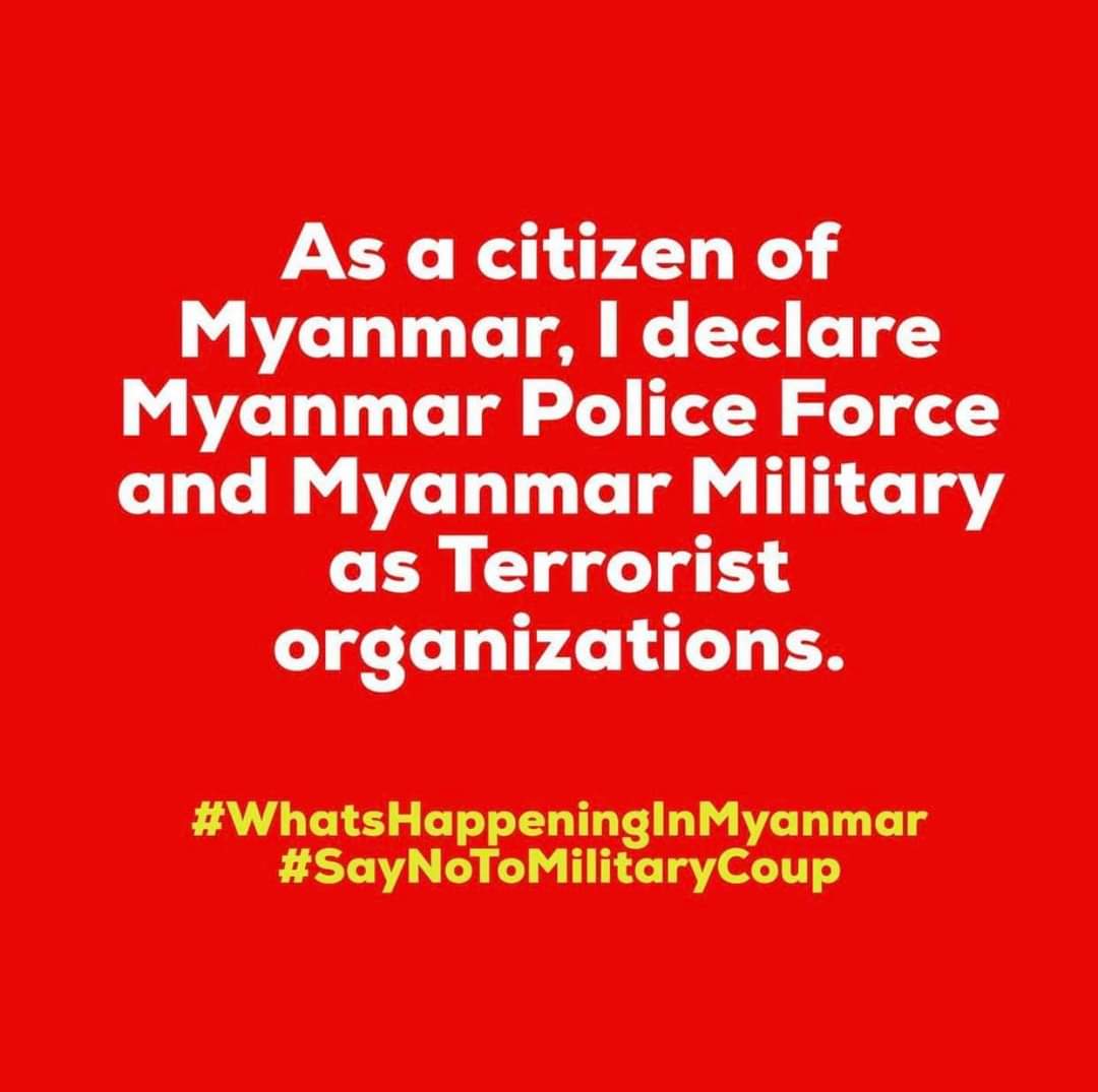 Dear United Nations,
We urge you for R2P ASAP. People are dying and everyone knows that statements and sanctions are useless if military can still do whatever they want in ASEAN.

Regards,
Myanmar Civilians

#whatshappeninginmyamar
#Savemyanmarfrommilaritycoup
#untakeactionnow