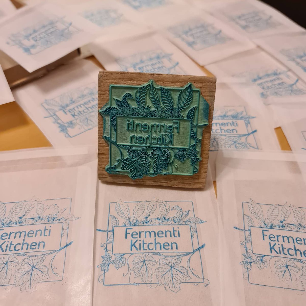 GetStampeduk's tweet photo. '😍 In love with our packaging for our 'Fermenti' dried starter. We got our gorgeous eco-friendly stamp from https://t.co/1aHWuSMvZw and cannot get enough of stamping... what else can we stamp!?' - @fermentikitchen https://t.co/tKUz76U9d0 https://t.co/aOc1m5fB7W