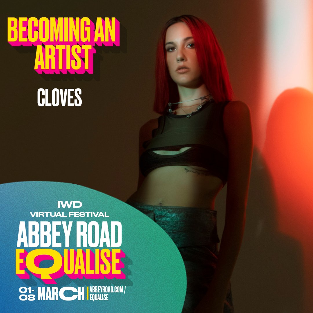 AbbeyRoad's tweet photo. Moderated by @AbbieAbbiemac, next Sunday at 16:00PM GMT we bring you our Becoming an Artist panel, as part of our #AbbeyRoadEqualise International Women’s Day celebrations. Join @BabyQueen, @Hamzaa, @KaliClaire and @CLOVESdot - sign up for free! https://t.co/YirPRvwqFc https://t.co/bA4sh8GEKN