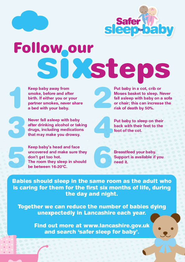 Sleep is important for all of us! 🌙 

Placing your baby in a safe place to sleep will help you and your baby get a more restful sleep, this will also help you cope with baby’s crying 👶 

See #SaferSleep advice at:
bit.ly/SaferSleepLancs

#ICON_COPE
#YouCanCope

@LancsSguarding