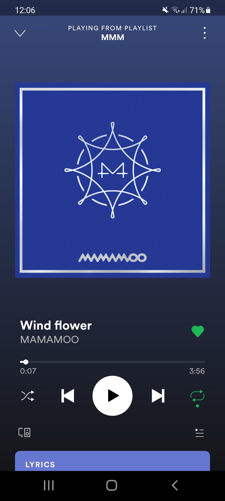 El All Seoul S Street Updates Every Weekend On Twitter Windflower Is One Of The Few Mamamoo Songs Left On Spotify Watch Me Keep This On Loop Until They Pry It Away