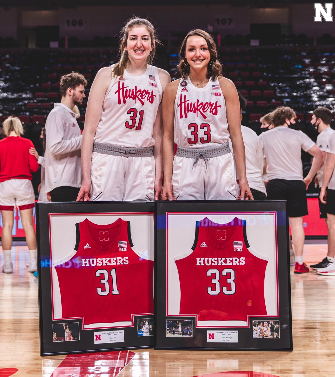 Thanks for your leadership, persistence, resilience and for representing @UNLincoln so well.  While senior day (& the past 11 months) was anything but normal, we will always remember and admire you.  Thanks for the memories Kate, Taylor, Derrick, Kobe, and Thor — best to you all. https://t.co/JokBCi0QoP