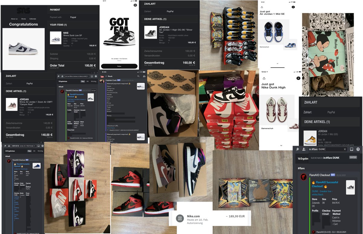 ThadlAIO's tweet image. February success
My best month so far.

Thanks to: @FlareAIO @FlareSmashed @FleekSuccess @JupiterScripts @WizardLabs_ @GrassProxies @BtwProxy @MonetaNotify @PurePings @smooth_cop @rafflecartel