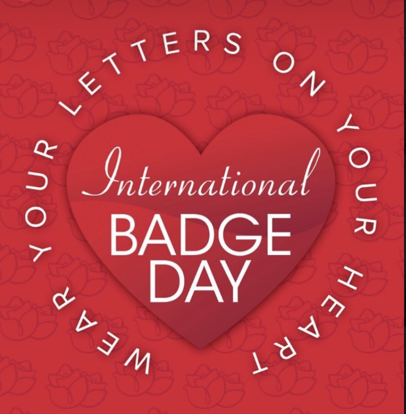 It’s International Badge Day tomorrow! Wear your badge and tag us to share ❤️💛💚