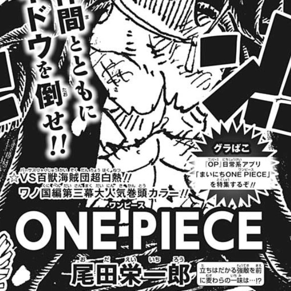 T D A Official Onepiece 1006 Preview A Strong Enemy Stands In The Straw Hat Gang S Way Plus Vs The Beast Pirates The Popular Act 3 Gets An Opening Colour Cover Page