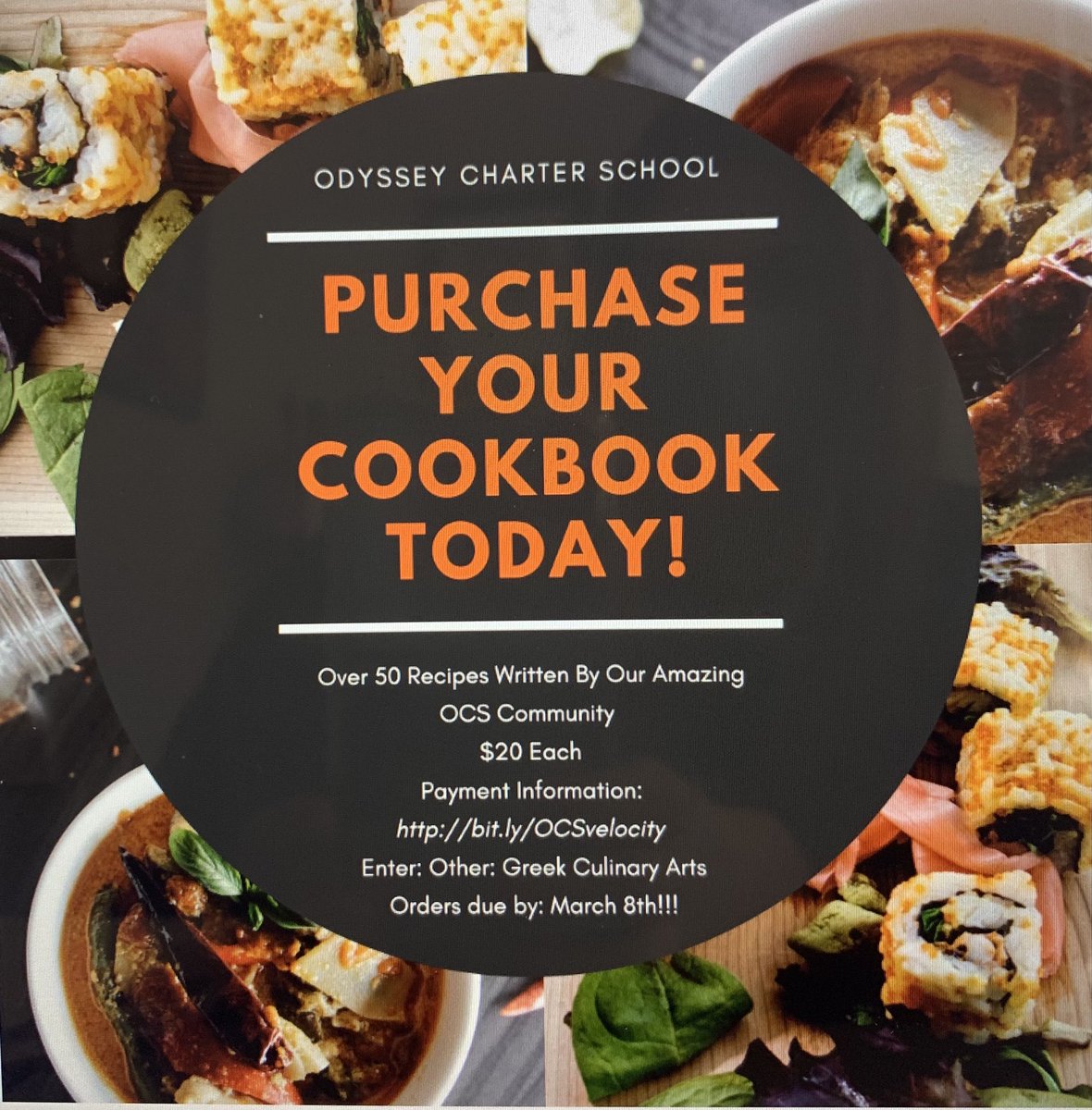 AMylonasOCS's tweet photo. Purchase your OCS Cookbook today!It will reach 500 students who learn hands-on cooking labs, plant, harvest, &amp;care for our edible garden-provides real-life experiences of how vegetables move from seed to table @DECharterNetwrk @HealthyFoodsDE https://t.co/xmEc4bm8yN https://t.co/qGy3RSMXQD